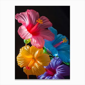 Bright Inflatable Flowers Hibiscus 1 Canvas Print