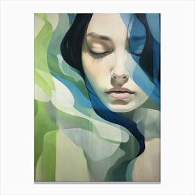 Woman With Blue Eyes 1 Canvas Print