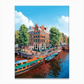 Amsterdam Old Town Buildings Canvas Print