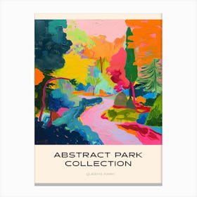 Abstract Park Collection Poster Queens Park Toronto Canada Canvas Print