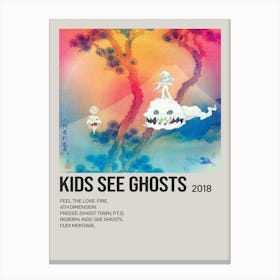 Kanye Kids See Ghosts Album Cover Canvas Music Posters Canvas Print