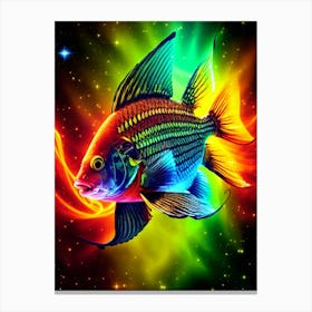 Fish In Space 2 Canvas Print