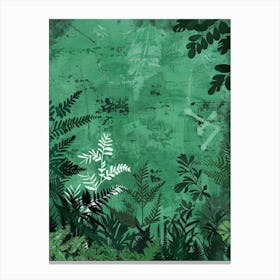 Grunge Jungle Background Canvas Print