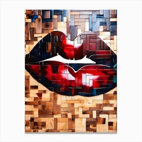 Kissable Lips Canvas Print