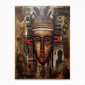 Ancient Wisdom: Tribal Masks of Africa Canvas Print
