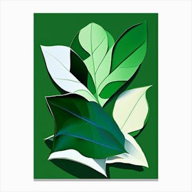 Wintergreen Leaf Vibrant Inspired 2 Canvas Print
