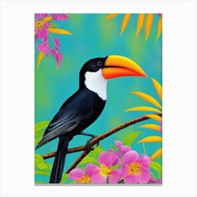 Cowbird Tropical bird Canvas Print