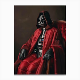 Darth Vader In Wes Anderson Style 09 Canvas Print