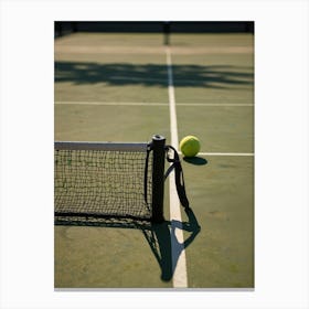 Tennis Net And Ball Canvas Print