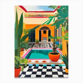 Riad in Marocco Canvas Print