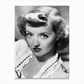 Bette Davis One Of The Hollywood Players Canvas Print