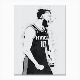 Domantas Sabonis Sacramento Kings Canvas Print