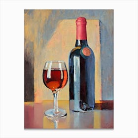 Côtes De Provence 1 Rosé Oil Painting Cocktail Poster Canvas Print
