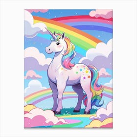 Unicorn In The Sky 20 Canvas Print