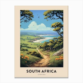 Otter Trail South Africa 2 Vintage Hiking Travel Poster Canvas Print