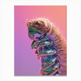 Glitter Caterpillar Canvas Print