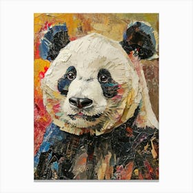Kitsch Panda Collage 1 Canvas Print