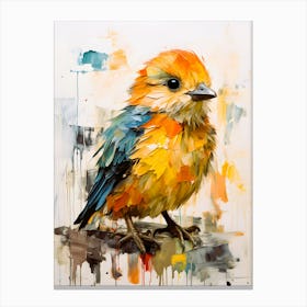 Feathered Reverie Dreamlike Bird Canvas Print