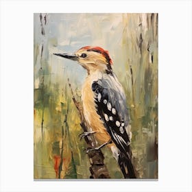 Bird Painting Woodpecker 1 Canvas Print