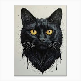 Black Cat 1 Canvas Print