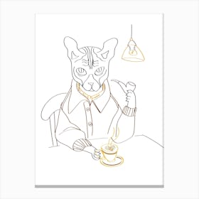 Coffee daily Canvas Print