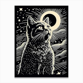 Galactic Furvortex, Psychedelic Cats series Canvas Print