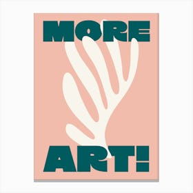 More Art Matisse - Pink And Teal Canvas Print