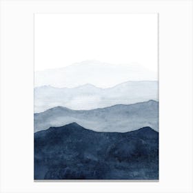 Mountains Ombre Canvas Print