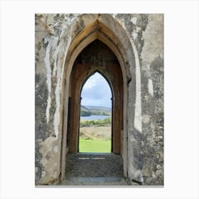 View From A church Doorway in Ireland Canvas Print