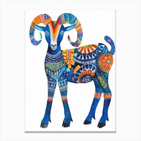 Blue Ram Canvas Print