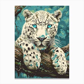 Snow Leopard 1 Canvas Print