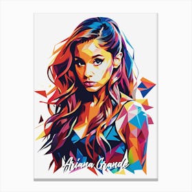 Ariana Grande 01 Portrait Music WPAP Pop Art Canvas Print