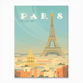 Paris Travel Poster Canvas Print