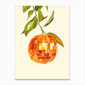 Orange Disco Canvas Print