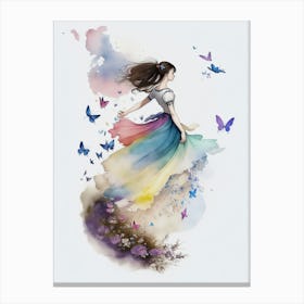 Butterfly Girl 6 Canvas Print