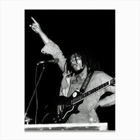 Bob Marley Performs In New York Canvas Print