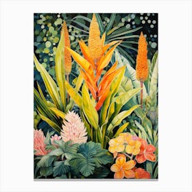 Tropical Plant Painting Snake Plant 4 Canvas Print