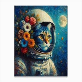 Cat In Space Canvas Print