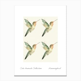 Cute Animals Collection Hummingbird 2 Canvas Print