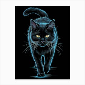 Black Cat Canvas Print