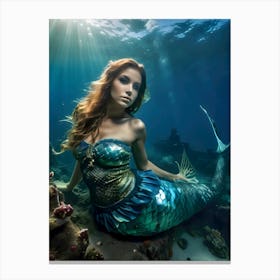 Mermaid-Reimagined 49 Canvas Print
