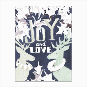 Joy And Love, dark night Canvas Print