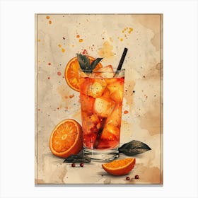 Orange Juice Cocktail 5 Canvas Print