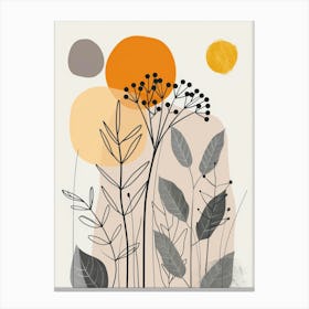 Ivy Illustration Canvas Print