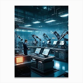 Futuristic Factory Canvas Print