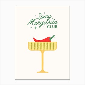 Spicy Margarita Poster Canvas Print