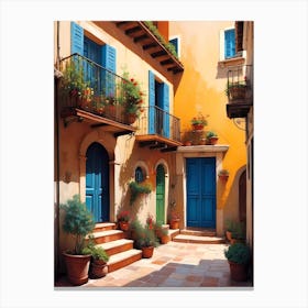 Italian Alleyway Canvas Print