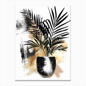 Palms In A Pot Canvas Print