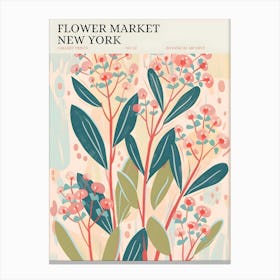 Flower Market New York Canvas Print