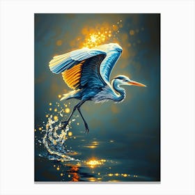 Blue Heron 4 Canvas Print